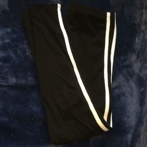 Black and White Striped Leggings